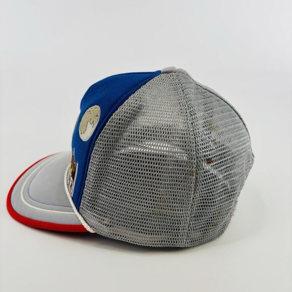 Vintage USPS Express Mail Zip + 4 Bald Eagle men`s One size trucker CAP Hat - Picture 3 of 8